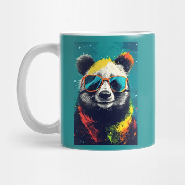 Summer Fun Panda Bear by JensenArtCo